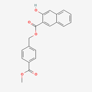 molecular formula C20H16O5 B5821787 4-(methoxycarbonyl)benzyl 3-hydroxy-2-naphthoate 