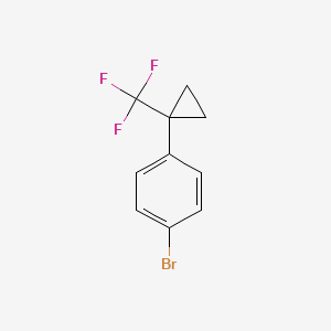 molecular formula C10H8BrF3 B582180 1-溴-4-(1-(三氟甲基)环丙基)苯 CAS No. 1227160-18-0