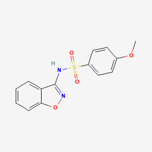 molecular formula C14H12N2O4S B5821803 N-1,2-benzisoxazol-3-yl-4-methoxybenzenesulfonamide 