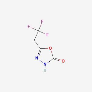molecular formula C4H3F3N2O2 B582184 5-(2,2,2-三氟乙基)-1,3,4-噁二唑-2-醇 CAS No. 1243250-21-6