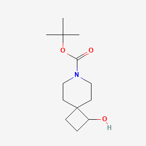 molecular formula C13H23NO3 B582185 叔丁基 1-羟基-7-氮杂螺[3.5]壬烷-7-羧酸酯 CAS No. 1338247-76-9