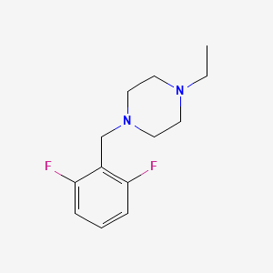molecular formula C13H18F2N2 B5821885 1-(2,6-difluorobenzyl)-4-ethylpiperazine 