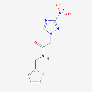 2-(3-nitro-1H-1,2,4-triazol-1-yl)-N-(2-thienylmethyl)acetamide