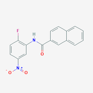 molecular formula C17H11FN2O3 B5821911 N-(2-fluoro-5-nitrophenyl)-2-naphthamide 