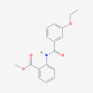 molecular formula C17H17NO4 B5821918 methyl 2-[(3-ethoxybenzoyl)amino]benzoate 