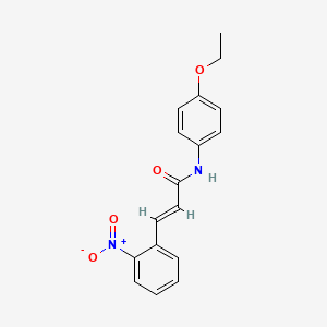 molecular formula C17H16N2O4 B5821929 N-(4-ethoxyphenyl)-3-(2-nitrophenyl)acrylamide 