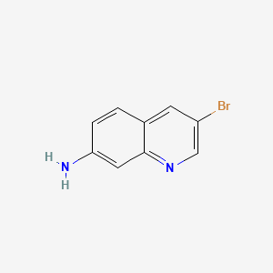 molecular formula C9H7BrN2 B582195 3-溴喹啉-7-胺 CAS No. 1344046-07-6