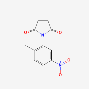 molecular formula C11H10N2O4 B5821971 1-(2-methyl-5-nitrophenyl)-2,5-pyrrolidinedione 