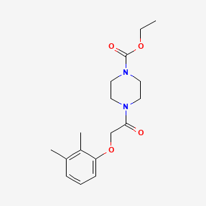 molecular formula C17H24N2O4 B5821990 ethyl 4-[(2,3-dimethylphenoxy)acetyl]-1-piperazinecarboxylate 