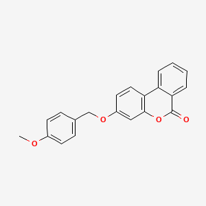 molecular formula C21H16O4 B5822013 3-[(4-methoxybenzyl)oxy]-6H-benzo[c]chromen-6-one 