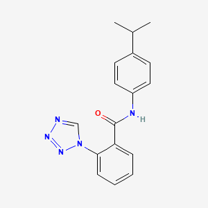 molecular formula C17H17N5O B5822015 N-(4-isopropylphenyl)-2-(1H-tetrazol-1-yl)benzamide 