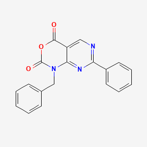 molecular formula C19H13N3O3 B582202 1-苄基-7-苯基-1H-嘧啶并[4,5-d][1,3]噁嗪-2,4-二酮 CAS No. 1253792-29-8