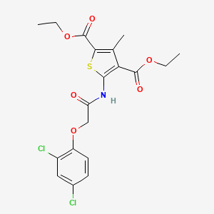 diethyl 5-{[(2,4-dichlorophenoxy)acetyl]amino}-3-methyl-2,4-thiophenedicarboxylate