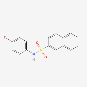 molecular formula C16H12FNO2S B5822072 N-(4-fluorophenyl)-2-naphthalenesulfonamide 
