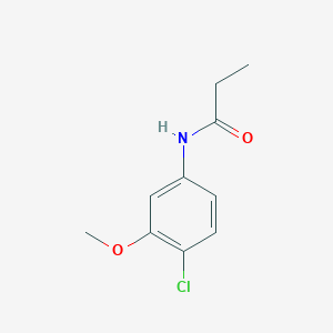 molecular formula C10H12ClNO2 B5822086 N-(4-chloro-3-methoxyphenyl)propanamide 