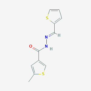molecular formula C11H10N2OS2 B5822094 5-methyl-N'-(2-thienylmethylene)-3-thiophenecarbohydrazide 