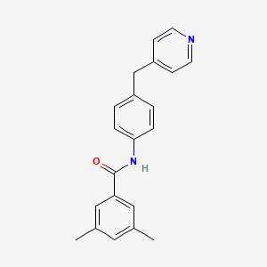 molecular formula C21H20N2O B5822118 3,5-dimethyl-N-[4-(4-pyridinylmethyl)phenyl]benzamide 