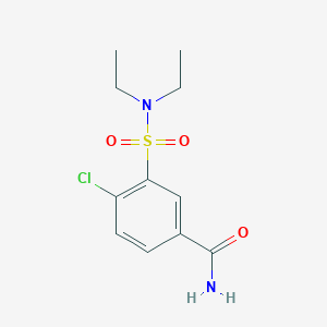 molecular formula C11H15ClN2O3S B5822140 4-chloro-3-[(diethylamino)sulfonyl]benzamide 