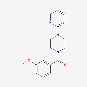 molecular formula C17H19N3O2 B5822162 1-(3-methoxybenzoyl)-4-(2-pyridinyl)piperazine 