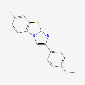 molecular formula C18H16N2S B5822192 2-(4-ethylphenyl)-7-methylimidazo[2,1-b][1,3]benzothiazole 