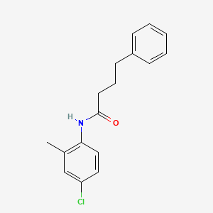 molecular formula C17H18ClNO B5822200 N-(4-chloro-2-methylphenyl)-4-phenylbutanamide 