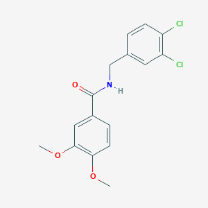 molecular formula C16H15Cl2NO3 B5822205 N-(3,4-dichlorobenzyl)-3,4-dimethoxybenzamide 
