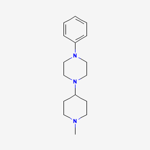 molecular formula C16H25N3 B5822218 1-(1-methyl-4-piperidinyl)-4-phenylpiperazine 