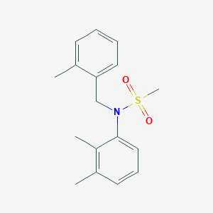 molecular formula C17H21NO2S B5822233 N-(2,3-dimethylphenyl)-N-(2-methylbenzyl)methanesulfonamide 