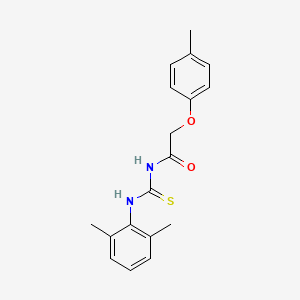 molecular formula C18H20N2O2S B5822242 N-{[(2,6-dimethylphenyl)amino]carbonothioyl}-2-(4-methylphenoxy)acetamide 