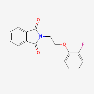 molecular formula C16H12FNO3 B5822247 2-[2-(2-fluorophenoxy)ethyl]-1H-isoindole-1,3(2H)-dione 