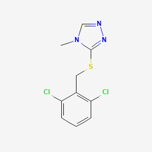 molecular formula C10H9Cl2N3S B5822265 3-[(2,6-dichlorobenzyl)thio]-4-methyl-4H-1,2,4-triazole 