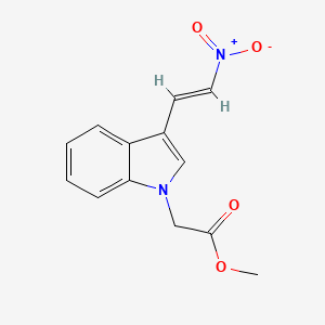 molecular formula C13H12N2O4 B5822275 methyl [3-(2-nitrovinyl)-1H-indol-1-yl]acetate 