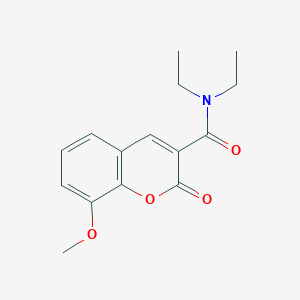 molecular formula C15H17NO4 B5822278 N,N-diethyl-8-methoxy-2-oxo-2H-chromene-3-carboxamide 