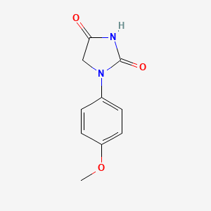 molecular formula C10H10N2O3 B5822339 1-(4-methoxyphenyl)-2,4-imidazolidinedione 
