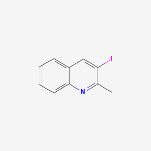 molecular formula C10H8IN B582235 3-碘-2-甲基喹啉 CAS No. 1207875-09-9