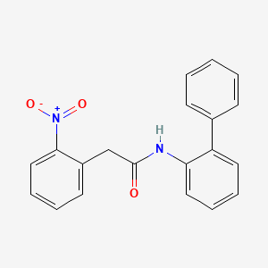 molecular formula C20H16N2O3 B5822372 N-2-biphenylyl-2-(2-nitrophenyl)acetamide 