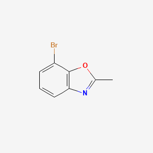 molecular formula C8H6BrNO B582238 7-溴-2-甲基苯并[d]恶唑 CAS No. 1239489-82-7