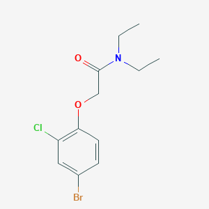 molecular formula C12H15BrClNO2 B5822387 2-(4-bromo-2-chlorophenoxy)-N,N-diethylacetamide 
