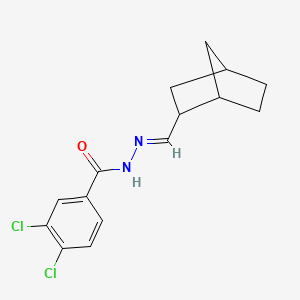 molecular formula C15H16Cl2N2O B5822397 N'-(bicyclo[2.2.1]hept-2-ylmethylene)-3,4-dichlorobenzohydrazide 