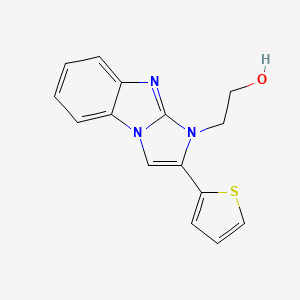 molecular formula C15H13N3OS B5822407 2-[2-(2-thienyl)-1H-imidazo[1,2-a]benzimidazol-1-yl]ethanol 