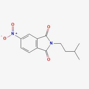 molecular formula C13H14N2O4 B5822424 2-(3-methylbutyl)-5-nitro-1H-isoindole-1,3(2H)-dione 