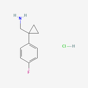 B582243 (1-(4-Fluorophenyl)cyclopropyl)methanamine hydrochloride CAS No. 1209726-03-3