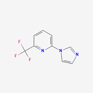 B582246 2-(1H-Imidazol-1-yl)-6-(trifluoromethyl)pyridine CAS No. 1215266-61-7