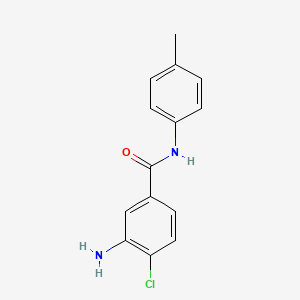 molecular formula C14H13ClN2O B5822466 3-amino-4-chloro-N-(4-methylphenyl)benzamide 