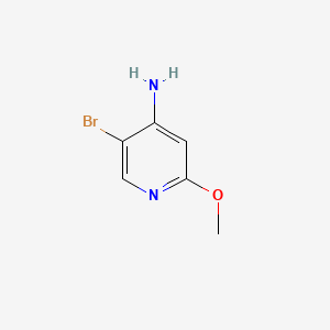 molecular formula C6H7BrN2O B582247 5-溴-2-甲氧基吡啶-4-胺 CAS No. 1232431-48-9
