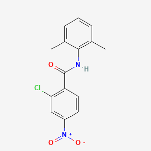 molecular formula C15H13ClN2O3 B5822475 2-chloro-N-(2,6-dimethylphenyl)-4-nitrobenzamide CAS No. 32212-39-8