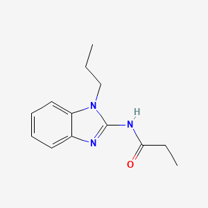 molecular formula C13H17N3O B5822496 N-(1-propyl-1H-benzimidazol-2-yl)propanamide 