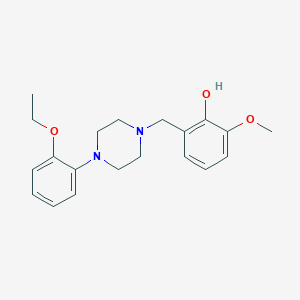 molecular formula C20H26N2O3 B5822499 2-{[4-(2-ethoxyphenyl)-1-piperazinyl]methyl}-6-methoxyphenol 