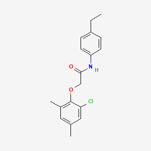 molecular formula C18H20ClNO2 B5822517 2-(2-chloro-4,6-dimethylphenoxy)-N-(4-ethylphenyl)acetamide 