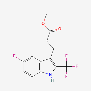 B582252 Methyl 3-(5-fluoro-2-(trifluoromethyl)-1H-indol-3-yl)propanoate CAS No. 1223418-35-6